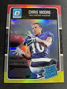 2016 Donruss ottica tricolore Prizm Chris Moore RC Baltimore Ravens #157 - Foto 1 di 2