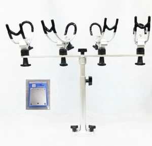 MILLENNIUM R100 G2 SPYDERLOK SOPORTE DE VARILLA DE POSTE DE MIERDA MÚLTIPLE CON BASE DE REPUESTO GRATIS - Imagen 1 de 3