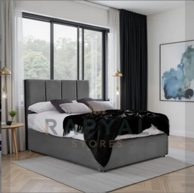 ORTHOPAEDIC DIVAN BED SET WITH MATTRESS AND HEADBOARD 3FT 4FT6 Double 5FT King - Image 1 of 4