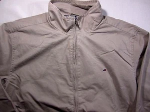 CHAQUETA TOMMY HILFIGER HARRINGTON CAQUI FORRADA A CUADROS XXL - Imagen 1 de 9