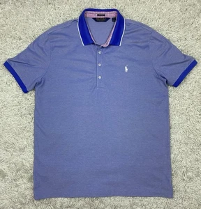 Camisa de golf Polo Ralph Lauren para hombre XL azul manga corta rendimiento pony elástico - Imagen 1 de 10