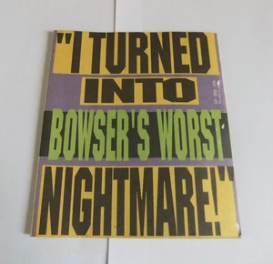 I TURNED INTO BOWSER'S WORST NIGHTMARE! SUPER NINTENDO PROMO / INSERT - Picture 1 of 4