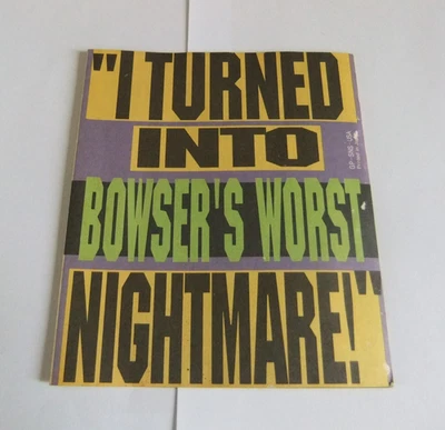 I TURNED INTO BOWSER'S WORST NIGHTMARE! SUPER NINTENDO PROMO / INSERT - Image 1 of 4