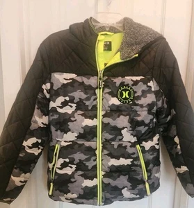 Abrigo Hurley para niños talla grande camuflado con capucha - Imagen 1 de 5