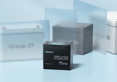 Renogy Lithium Batterie 12v 100ah LiFePO4 Batterie Core Mini Serie 5000 Zyklen