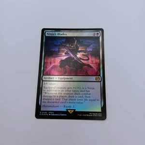 Ninja's Blades FOIL MTG Rare Magic: The Gathering Final Fantasy 14 FFXIV Black - Picture 1 of 2