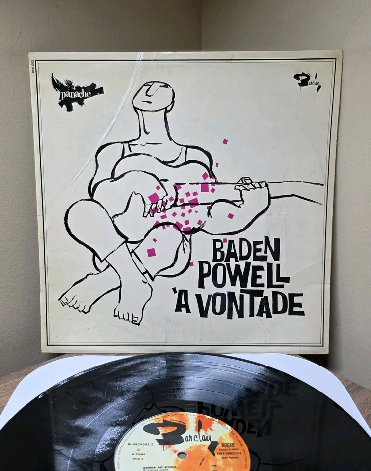 Baden Powell - 'A Vontade - Vinyl LP 1967 French Import  VG+/VG+ - Image 1 of 4