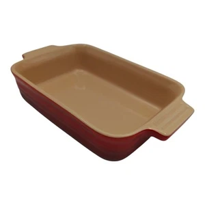 Le Creuset rechteckige Backform Steingut rot - Bild 1 von 8