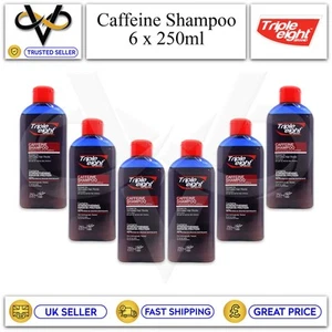 6 x Triple Eight Koffein Shampoo 250ml Keratin Protein Haarwachstum Männer/Frauen - Bild 1 von 1