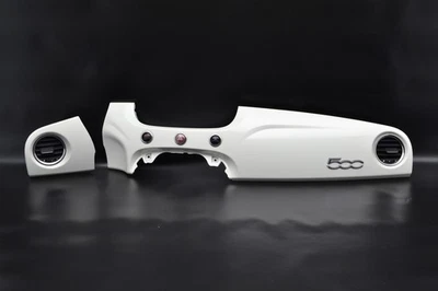 2012-2015 FIAT 500 DASH DASHBOARD TRIM PANEL AIR VENT WHITE 1SC361W3AC - Image 1 of 4