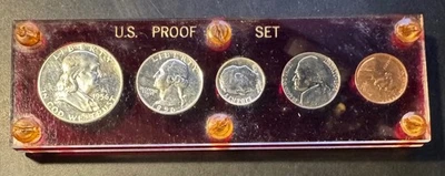 1956 US Mint Silver Proof Set In Capital Holder - Image 1 of 2