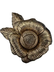 Vintage Ciner Flower Brooch RARE Textured And Pebbled Mid Century - Picture 1 of 4