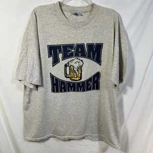 Vintage Distressed Baseball Softball Beer League XL T-Shirt Team Hammer 99 Tee - Picture 1 of 9