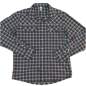 Stio Men’s Shirt Long Sleeve Pearl Snap-Quiet Multi Cooor Plaid Large EUC Medium - Picture 1 of 9