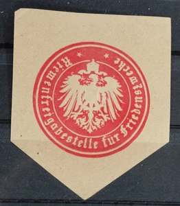 German Letter Seal Stamp MH RIEMEN FRIEGEBE STELLE - Picture 1 of 1