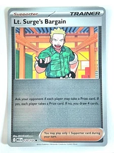 Lt. Surge’s Bargain 120/132 Reverse Holo Uncommon Mega Evolution Pokemon TCG NM - Picture 1 of 4