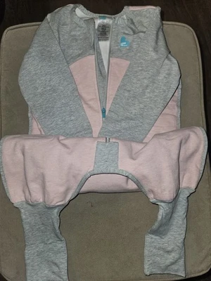 Love To Dream Sleep Suit Size 2 - 24-36 Months. Pink Grey Mild Weather - Image 1 of 2