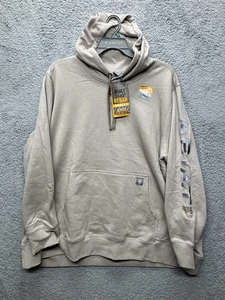 Ariat Rebar Work Graphic Pullover Hoodie Sweatshirt Womens 3XL Tan New - Picture 1 of 13