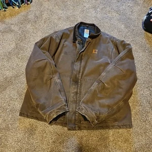Chaqueta Bomber Vintage Carhartt J22 CHT Marrón Castaño Ártico Talla 2X Alta - Imagen 1 de 12