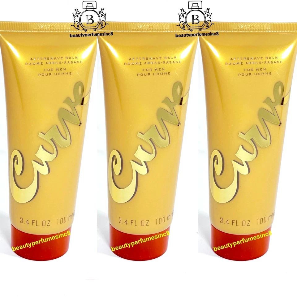 Lote de 3 ~ *Liz Claiborne* CURVE 3.4 OZ Bálsamo para después del afeitado Hombres Aeres-Rasaje Foto 1 de 1
