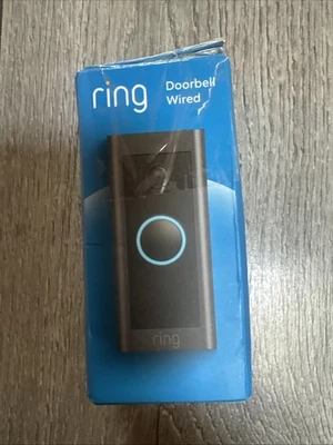 CAJA ABIERTA - Timbre video anillo con cable - negro Foto 1 de 4