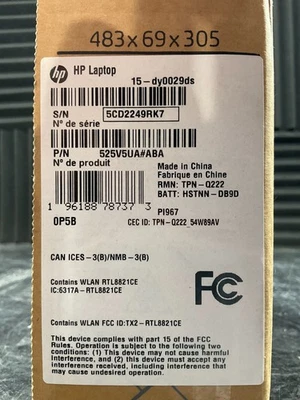 HP Laptop 15-dy0029ds N4120 4GB 128GB BT5 WiFi6 15.6W W11H 525V5UA#ABA - Image 1 of 4