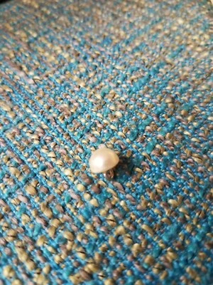 Pack of 10 Pearl look Metal Shank Half-round 1/4" Buttons - Image 1 of 2