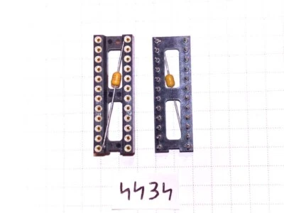 DIP24 Präzision ICS Buchse Gold 2x12pin Schmal Mit Kondensator Lot-5pcs - Bild 1 von 4