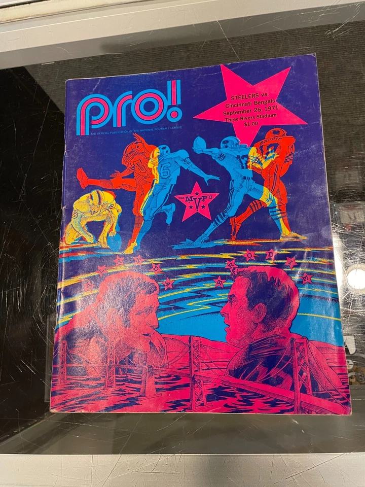 1971 PITTSBURGH STEELERS THREE RIVERS STADIUM GAME PROGRAM NM - Image 1 of 1
