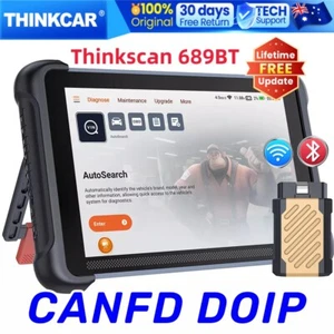 ThinkScan 689BT Full Systems Car Diagnostic Scanner CANFD & DOIP Active Test AU - Picture 1 of 10