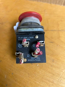 Allen Bradley 800T-FX6A Pilot Heavy Duty Stop Button - Picture 1 of 4