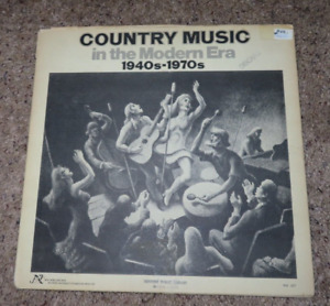 Vtg Record Album Country Music in the Modern Era NEW WORLD Records LP Various