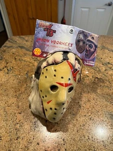 Rubies Friday the 13th 2 PIECE Jason Voorhees Mask REMOVABLE Hockey Part! NEW - Picture 1 of 9