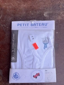 Ropa Interior Petit Bateau Vintage 100% Algodón Invierno Talla 2 Años Hecha en Francia - Imagen 1 de 3