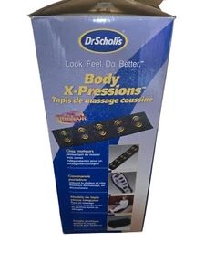 Dr Scholls Xpression Cushion Massage Mat with Remote 6 ft long Heat Electric - Picture 1 of 10