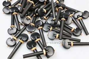 40pcs Black Viola Pegs Ebony wood With boxwood Collar, Good Viola peg - Picture 1 of 9
