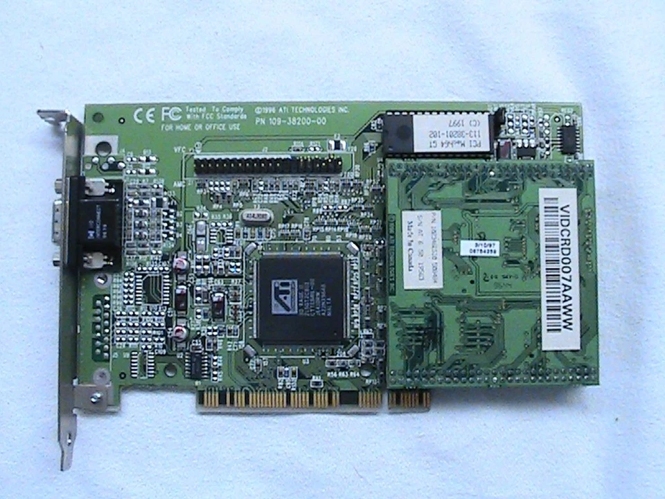 1 USED ATI MACH 64 PCI GRAPHICS CARD 103-38200-00 - Image 1 of 4