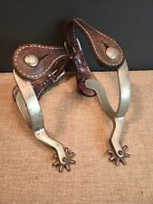 Antique American early 1900s " North and Judd"  Horse Spurs - Full Set / straps