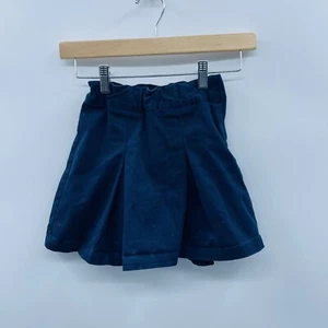 Cat & Jack Youth Girls Size 5 Pleated Twill School Uniform Skort in Blue 2157 - Picture 1 of 6