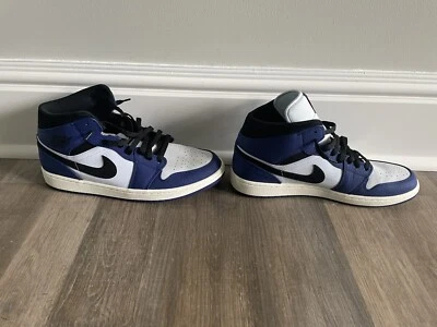 Excelente Estado Talla 12 - Air Jordan 1 Retro Mid SE Deep Royal Blue 2018 Foto 1 de 4