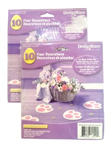 AMERICAN GREETINGS *100 PCS Bunny Tracks & Easter Eggs* EASTER FLOOR DECORATIONS - Picture 1 of 3