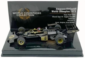 Minichamps Lotus Ford 72 #6 1972 World Champion - Emerson Fittipaldi 1/43 Scale - Picture 1 of 6