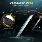 Elegant Gaming Desk Led Office Computer Table P2 Carbon Fiber 8 Modes 7 Colors