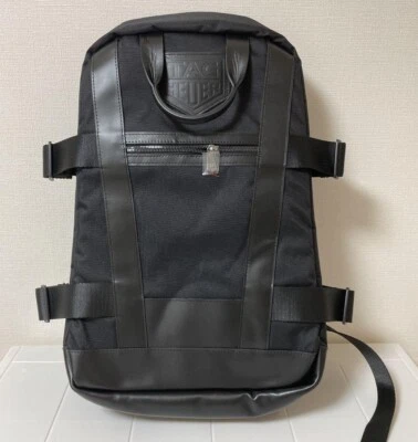 TAG Heuer Original Novedad Negro Logo Mochila Bolso Mochila Genial Súper Raro Envío Foto 1 de 4