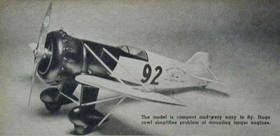 Avión Wedell Williams Air Racer 1950 Cómo construir PLANES 26" envergadura Foto 1 de 2