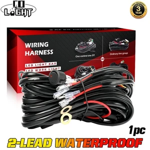 Wiring Harness Kit 40A 12V Switch Power On/Off Relay Fuse For LED Fog Light Bar - Picture 1 of 8