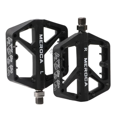 Pedales de nailon para bicicleta MTB Meroca cojinete sellado bicicleta de montaña pedales planos 9/16" Foto 1 de 4