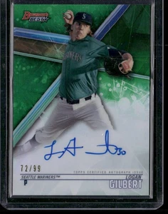 2018 Bowman's Best #B18-LG Logan Gilbert Best of 2018 Autographs Green #/99 - Picture 1 of 2