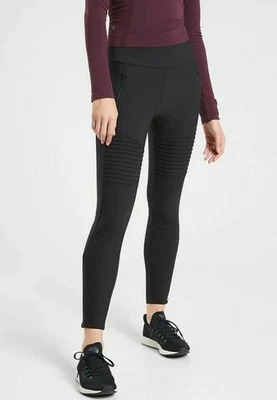 Athleta Headlands Hybrid Moto Tight Black NWT $128 0P 0 Petite - Image 1 of 4