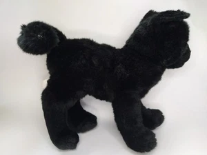 Douglas Cuddle Toys Black Cat Midnight 2017 Plush 9" Stuffed Animal Brown Eyes - Picture 1 of 4